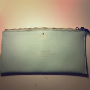 Kate Spade Turquoise Best Friend Wristlet